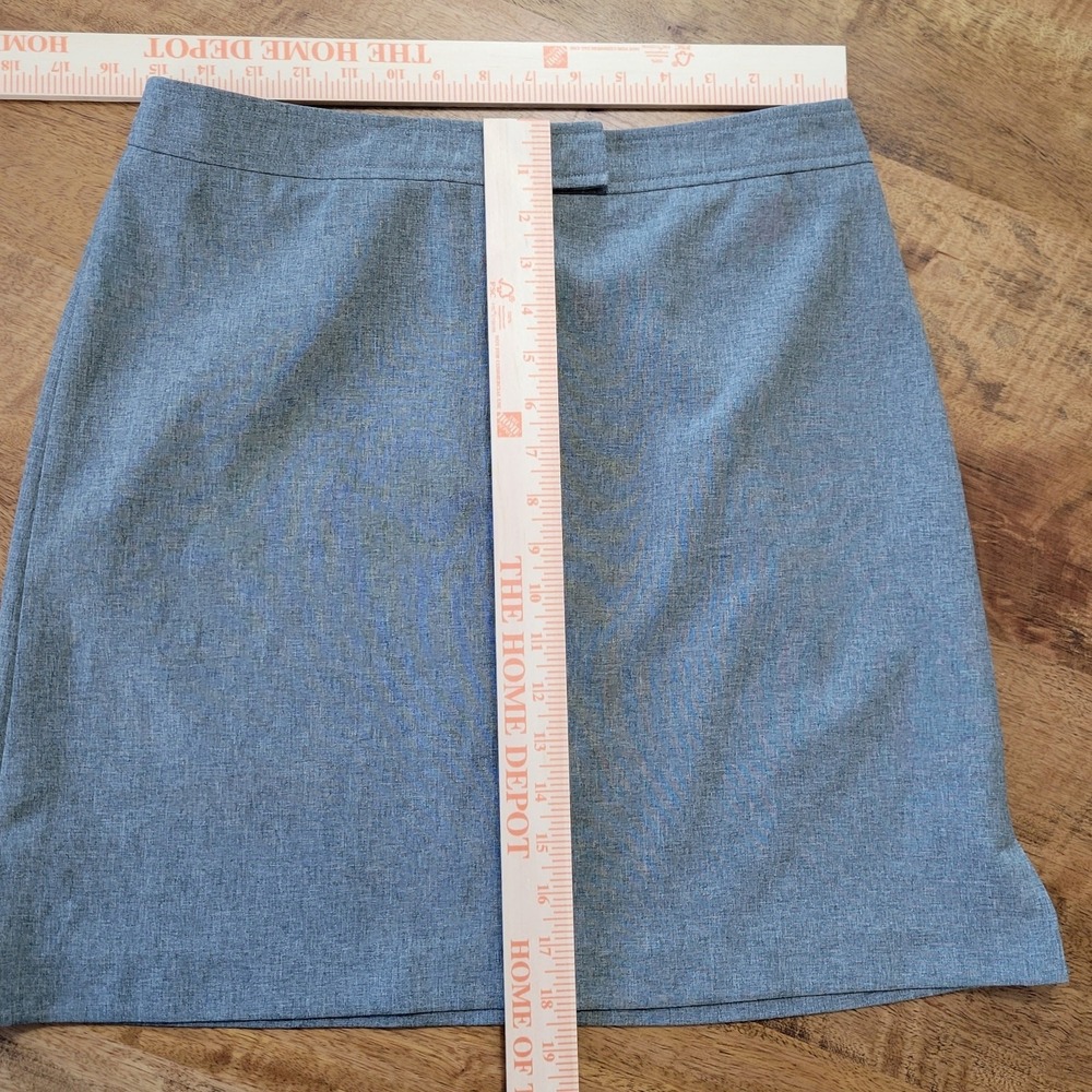 NWT New York & Company City Stretch Skirt Womens Sz 10 Gray Office - Picture 7 of 10